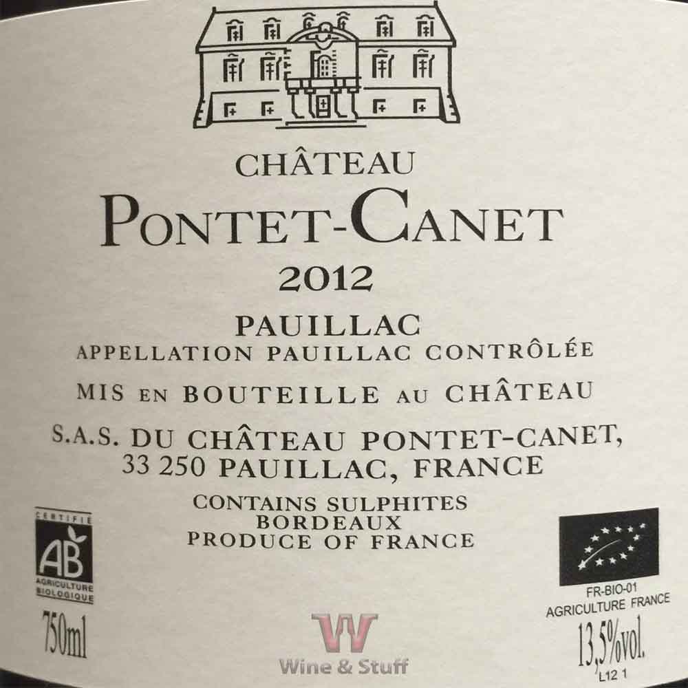 Château Pontet Canet 2012 Rouge