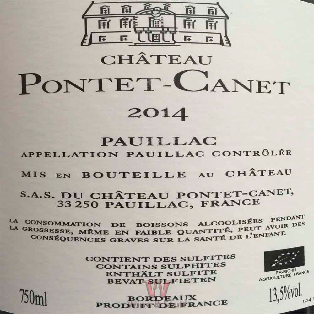 Château Pontet Canet 2014 Rouge