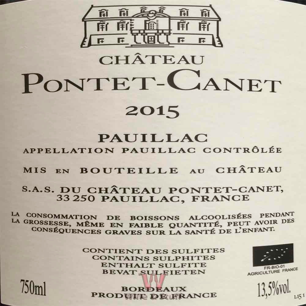 Château Pontet Canet 2015 Tinto