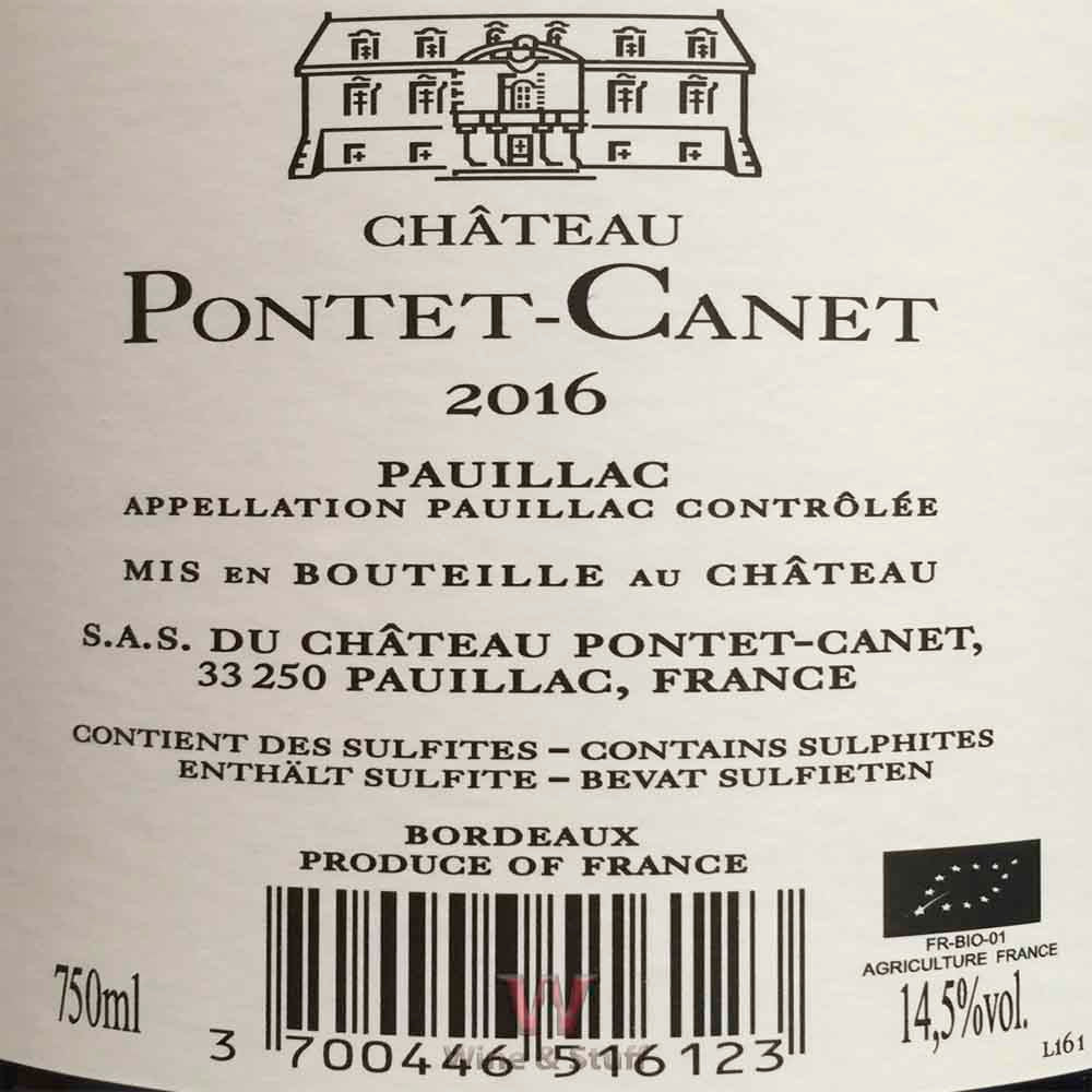 Château Pontet Canet 2016 Tinto