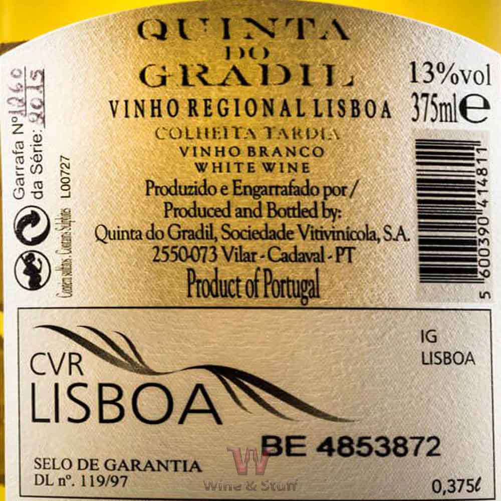 Quinta do Gradil Colheita Tardia com Estojo 2015