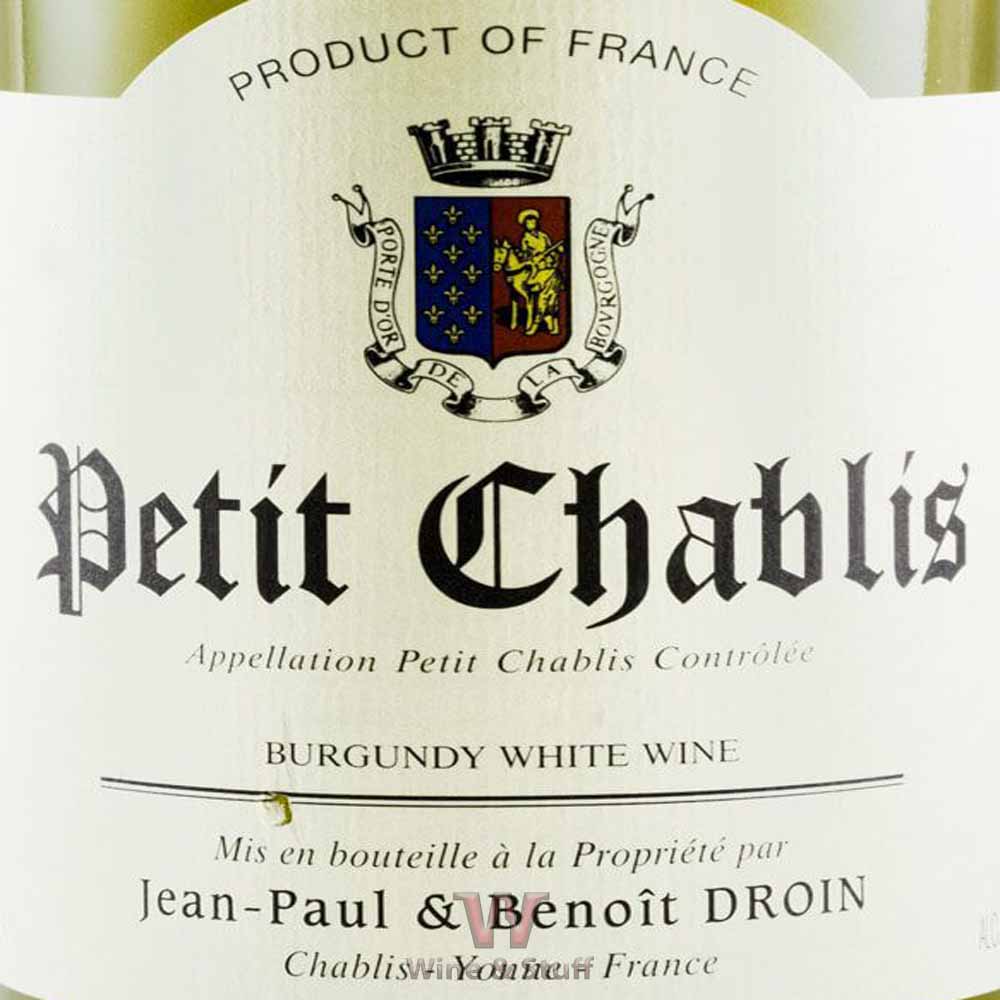 Jean-Paul & Benoit Droin Petit Chablis 2019 Branco