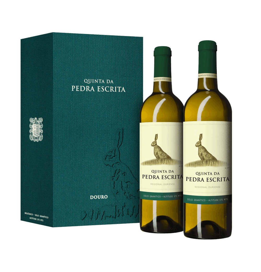 Conjunto Quinta Da Pedra Escrita Branco (2 Garrafas)