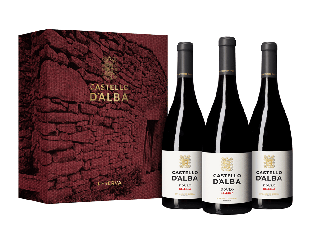 Conjunto 3 Garrafas Castello D´alba Reserva Tinto 2022