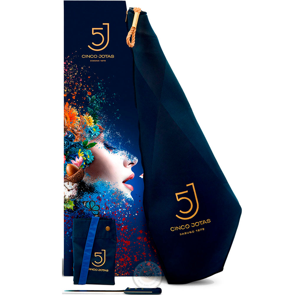 5 Jotas Presunto Ibérico Bolota 100% com Caixa Peso Aproximado por unidade 7,500 kg