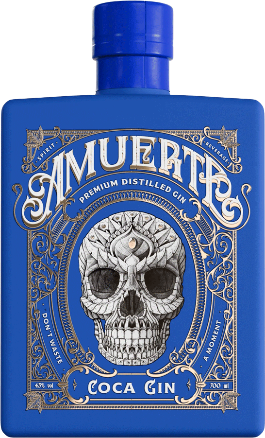 Gin Amuerte Coca Leaf Blue Edition