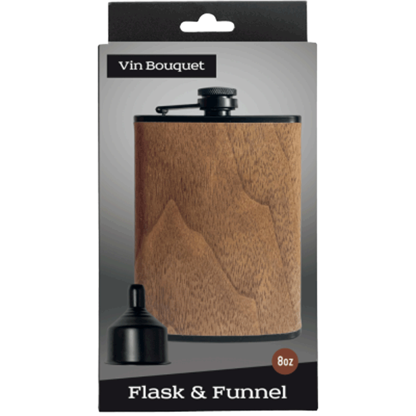 
                  
                    Flask De 8 Oz Preto Mate + Madeira
                  
                