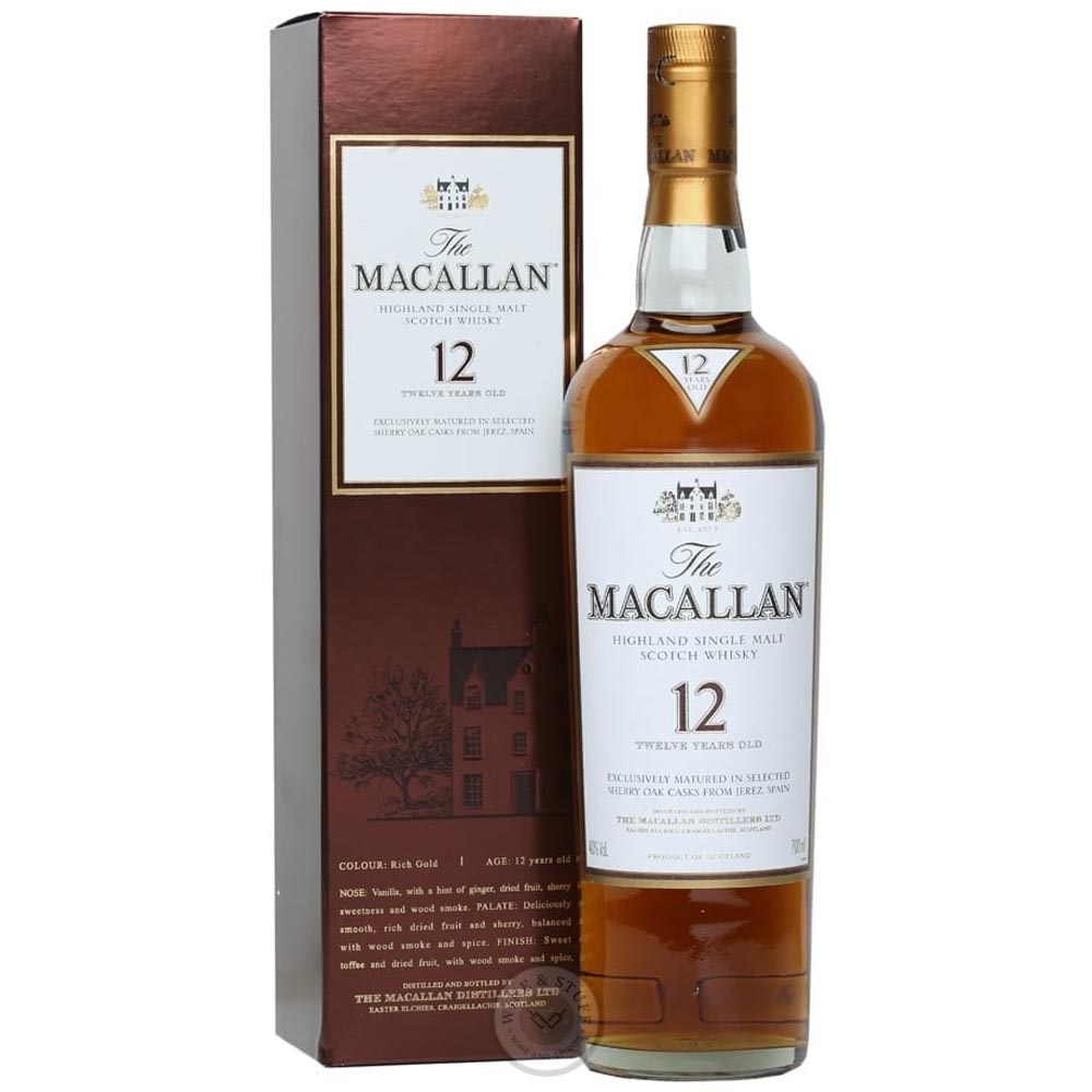 Macallan 12 Years Sherry Oak Old Bottle