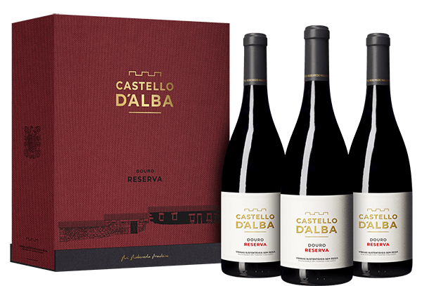 Conjunto 3 Garrafas Castello D´alba Reserva Tinto 2021