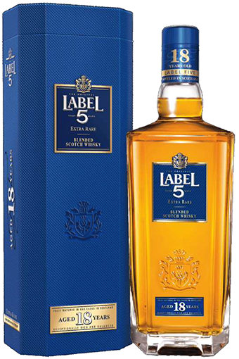 Whisky Label 5 Extra Rare 18 Años