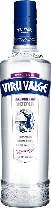 Wodka Viru Valge Schwarze Johannisbeere