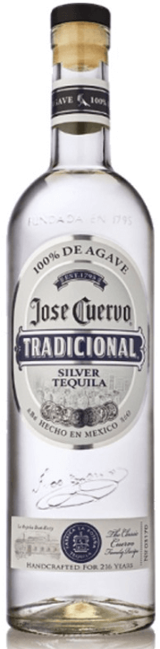 Tequila traditionnelle argentée Jose Cuervo