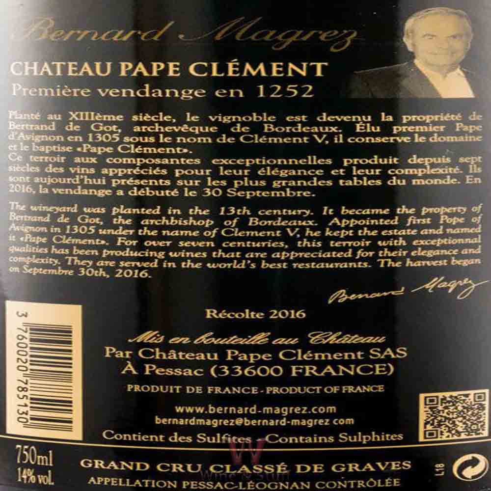 
                  
                    Château Pape Clément 2016 Rot
                  
                